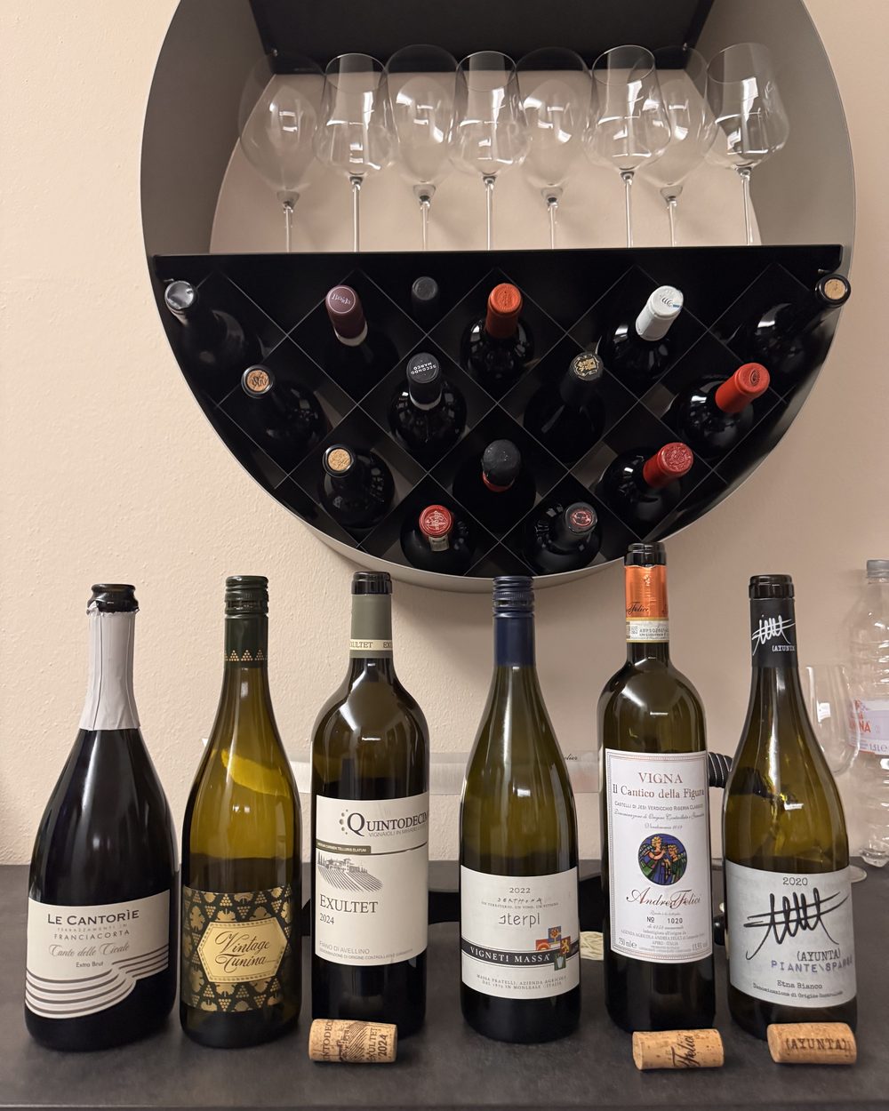 Les bouteilles de la soirée